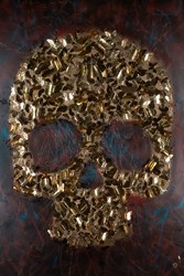 Butterfly Skull IV by Dan Pearce - Original Mixed Media on Board sized 39x59 inches. Available from Whitewall Galleries